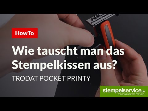 HowTo: Stempelkissen austauschen Trodat Pocket Printy