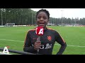 Vier Ajacieden trainen in Zeist voor het WK voetbal voor vrouwen