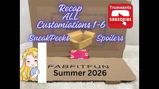 FABFITFUN Summer 2026 QUICK RECAP | ALL Customizations 1–6 + NEW Items Added !