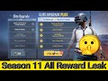 Pubg Mobile Lite Winner Pass Season 11 All Reward Leaked || Pubg Mobile Lite Season 11 ♥️♥️♥️