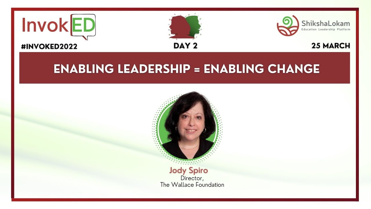 Enabling leadership = Enabling change - Jody