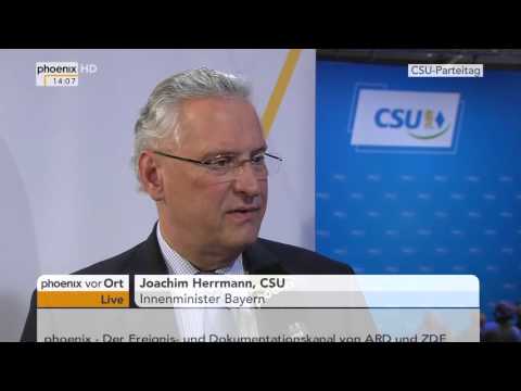 CSU-Parteitag: Interview mit Joachim Hermann am 20.11.2015