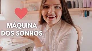 MINHA NOVA MAQUINA DE COSTURA! ( muito feliz!)