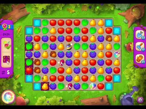 GardenScapes Level 2434 no boosters (17 moves)