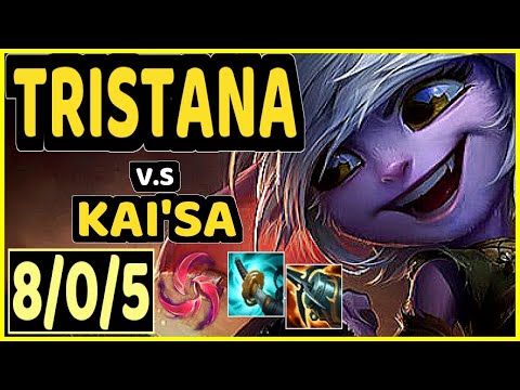 TRISTANA vs KAI'SA - 8/0/5 KDA BOTTOM ADC GAMEPLAY - EUW Ranked MASTER