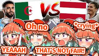 Kiara Goes Through Every Emotion Watching Austria vs. Algeria