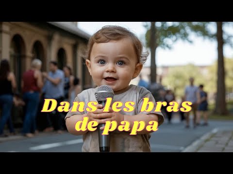 Dans les bras de papa !