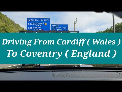 Welcome To Cardiff | Driving To Coventry From Cardiff | Road Trip To Wales | UK & Wales Driving Tips