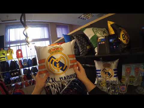 Подушка сувенирная ФК Реал Мадрид белая