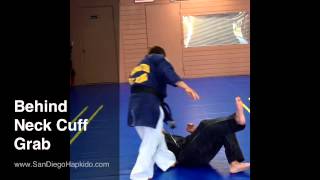 Hapkido Defense - Behind Neck Cuff Grab