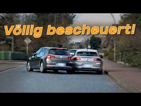 Abgelenkt parkendes Auto touchiert und Road Rage mit Brakecheck | #GERMAN #DASHCAM | #351