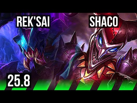 REK'SAI vs SHACO (JGL) | Legendary | NA Challenger | 25.8