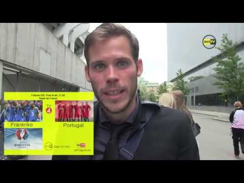 idrotternas åsikter inför EM-Finalen Frankrike - Portugal 10-07-2016