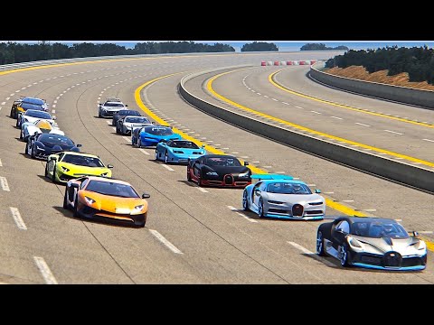 Bugatti Supercars vs Lamborghini Supercars - Nardo Speed Ring