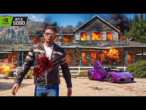 GTA 5 'Crystal Maze' Mission 8K Gameplay | RTX 5090 Remastered Graphics MOD