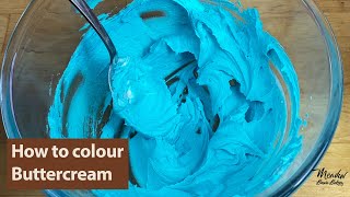 How to colour buttercream blue : What food Colouring is best for buttercream : Purple Buttercream