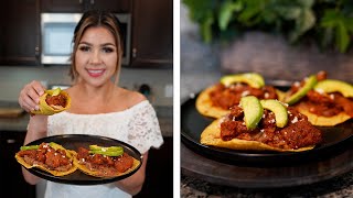 THE BEST TACOS DE CHICHARRÓN EN SALSA ROJA RECIPE