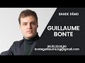 Bande démo - Guillaume Bonte