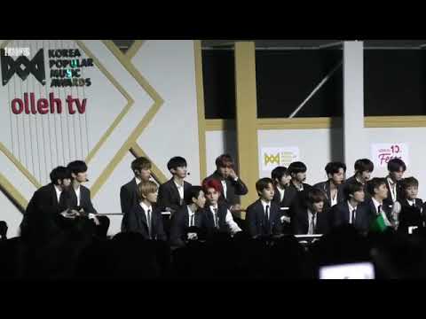 [181220 KPMA] WANNA ONE & NCT 127 reaction to Red Velvet