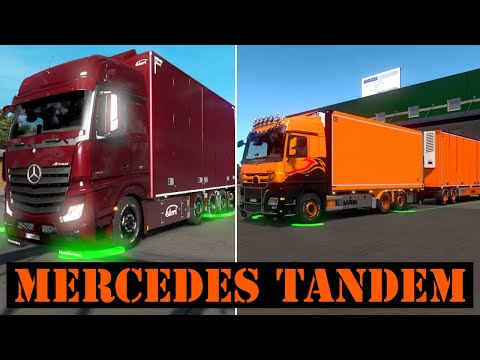 First Time Driving Mercedes Tandem! (Full Drive x2) *Drive It Like You Stole It* ETS2