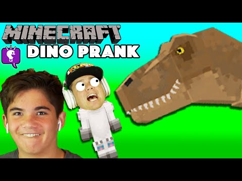 Ultimate Dinosaur Prank in Minecraft!!