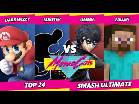 MomoCon 2022 Top 24 - Dark Wizzy & Maister Vs. omega & Fallen - SSBU Ultimate Tournament