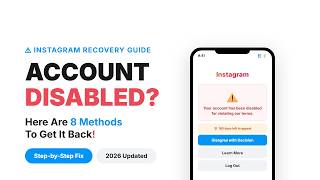 Instagram Account Disabled 8 Proven Methods to Recover It (2026 Guide)