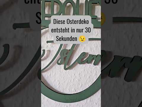 Moderne Osterdeko aus Holz