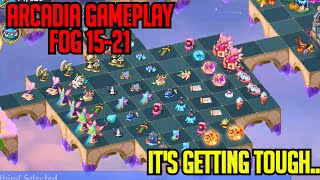 Arcadia Gameplay - Fog 15, 16, 17, 18, 19, 20 & 21 | Merge Dragons