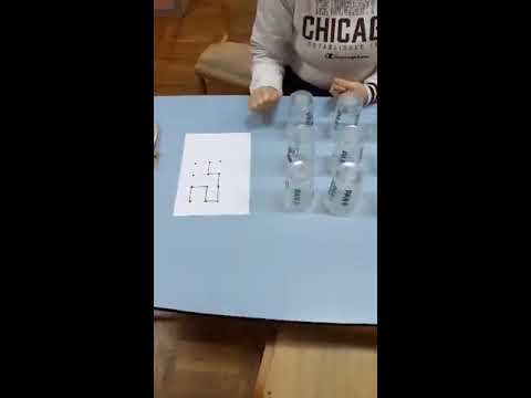 Igra sa časama i štapićima / Igra za decu u vrtiću / Igra za razvoj pažnje i koncentracije