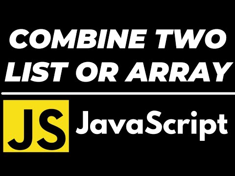 How To Merge Two Arrays In Javascript Javascript Tutorial