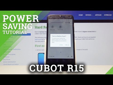 Power Saving Mode in CUBOT R15 - Extend Battery Life