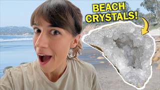 Finding Beach Crystals and Making a Fairy House For My Daughter