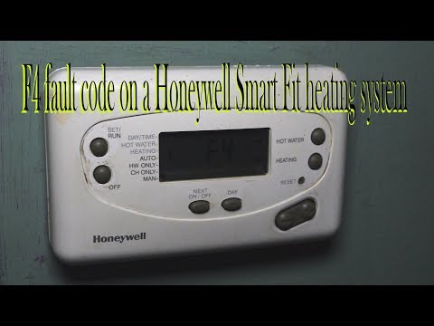 F4 fault code on a Honeywell Smart Fit heating system