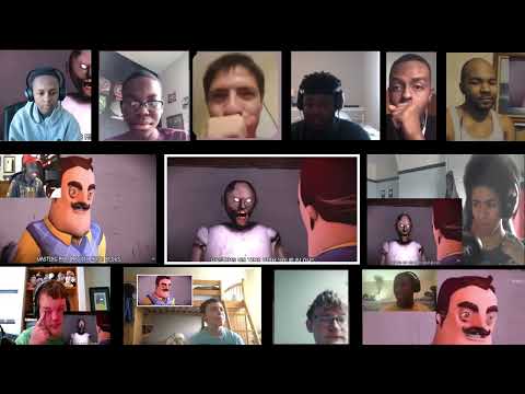 Granny vs. Hello Neighbor - Video Game Rap Battle (SFM) Reaction Mashup