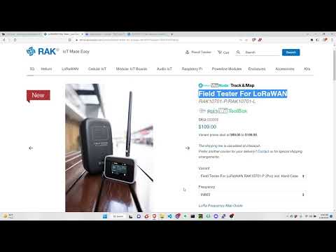 RAK10701 Field Tester TTN LoRaWAN Network Coverage Configuration and Tutorial using WisToolBox