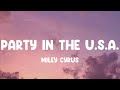 Party In The U S A Miley Cyrus Katy Perry Justin Bieber MIX LYRICS