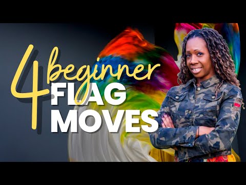 4 Beginner Level Flag Movements | Praise & Worship Flag Choreography