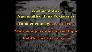 H. F  THIEFAINE - JE T'EN REMETS AU VENT -  KARAOKE VOIX