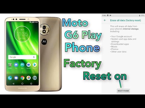 Moto G6 Play phone factory reset on setting #rajuhelp24 #moto #phone #setting  #factory #reset