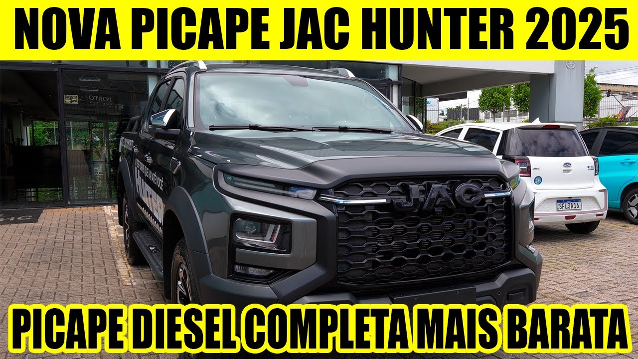 FUI CONHECER  NOVA PICAPE JAC HUNTER 2.0 TURBO DIESEL 2025