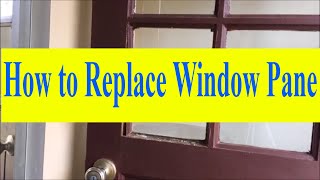 How to Replace Window Pane With Wood Molding