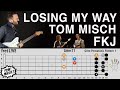 Tom Misch & FKJ - Losing My Way - GUITAR LESSON & LOOPER COVER - Solo, Chords, Riffs, Outro Tutorial