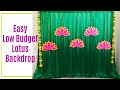 Easy Pooja Backdrop Simple Seemantham Backdrop USA Indian Traditional Backdrop Lotus Backdrop
