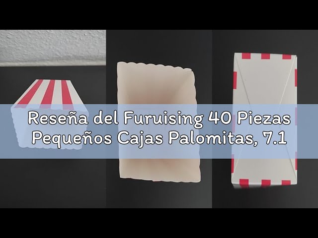 Vídeo relacionado con Furuising 40 Piezas Cubo Palomitas, Pequeños Cajas Palomitas, Cajitas para Palomitas Caramelo Contenedor para Cine Teatro Cumpleaños Fiestas Temáticas Noches de Cine(Lunares Rojos)