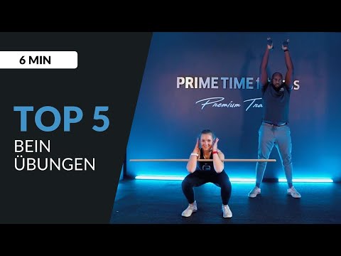 TOP 5 Beinübungen ohne Geräte | by PRIME TIME fitness