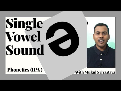 How To Pronounce Single Vowel Sound | The Schwa sound(IPA) | [Monophthong] /ə/ with Mukul Srivastava