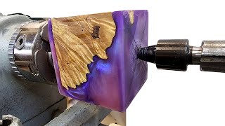 Woodturning - The Purple Thunderstorm!