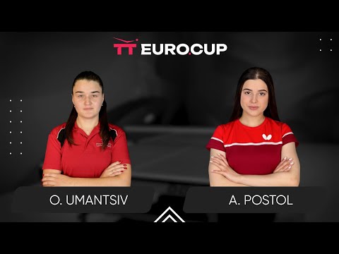 05:45 Olha Umantsiv - Anastasiia Postol 13.06.2025 TT Euro.Cup Women Ukraine Master. TABLE 4