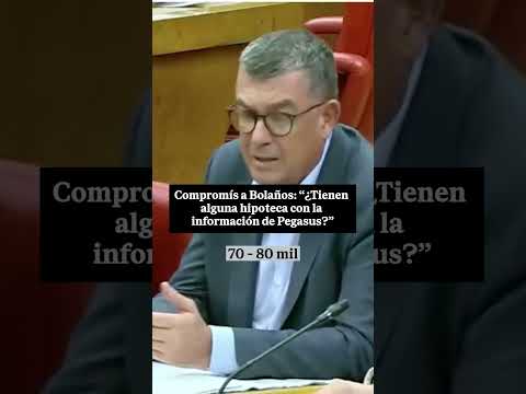 💥 Compromís a Bolaños: «¿Tienen alguna HIPOTECA con la información de PEGASUS?»